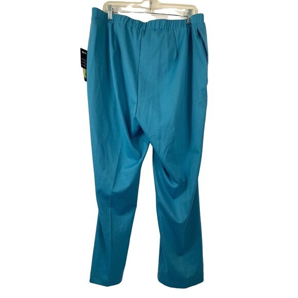 Allison Daley Women's Sky Blue Wrinkle Resistant Dress Pants - Picture 2 of 6